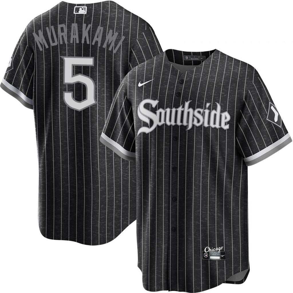 Youth Munetaka Murakami Chicago White Sox Nike Black City Connect Replica Jersey product image 1, provided for visual
