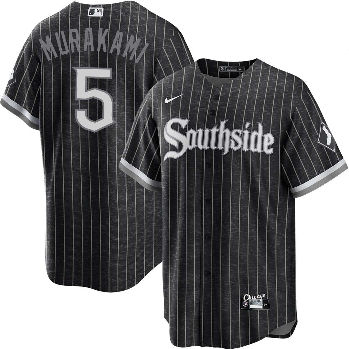 Youth Munetaka Murakami Chicago White Sox Nike Black City Connect Replica Jersey product image 1, provided for visual