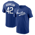 Brooklyn Dodgers Jackie Robinson Nike Royal Cooperstown Collection Name & Number T-Shirt for Men product image 1, provided