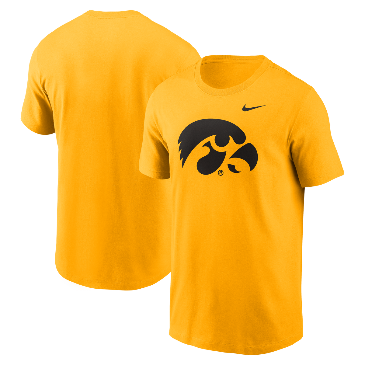 Iowa Hawkeyes Nike Primary Logo University Gold T-Shirt for Men product image 1, provided for visual reference and product