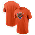 Mens Chicago Bears Nike Check Down Logo Orange T-Shirt product image 1, provided for visual reference and product detail
