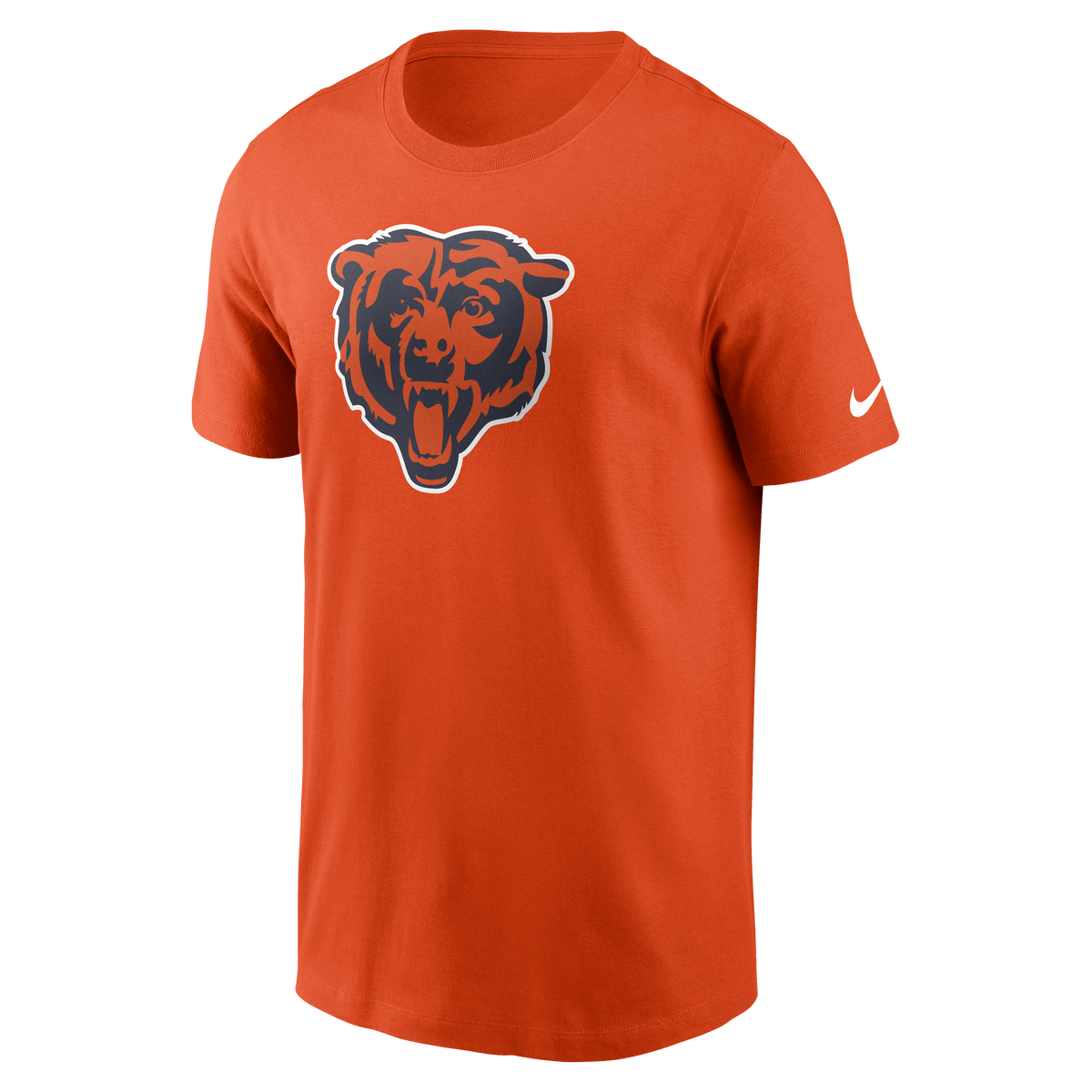 Mens Chicago Bears Nike Check Down Logo Orange T-Shirt product image 2, provided for visual reference and product detail