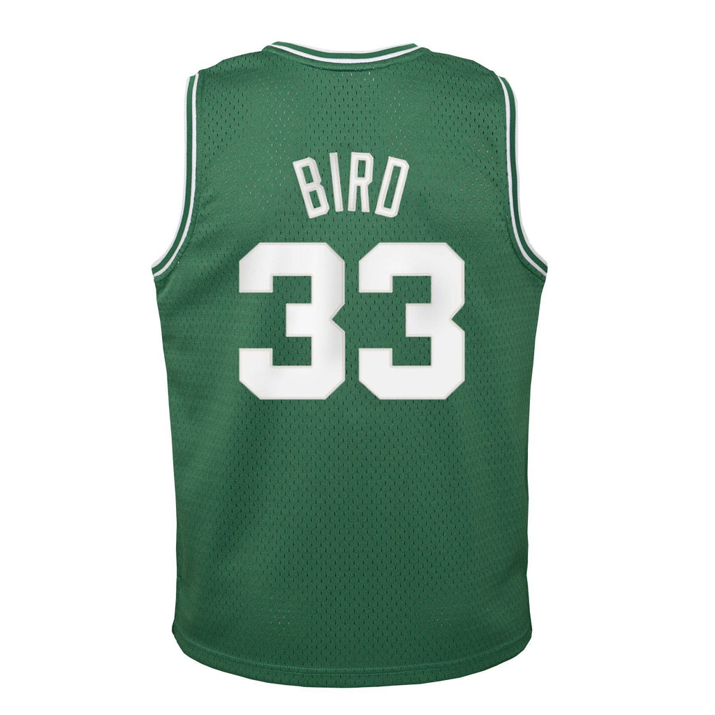 Youth Boston Celtics Larry Bird Mitchell & Ness Kelly Green 1985-86 Hardwood Classics Swingman Jersey product image 3,