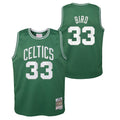 Youth Boston Celtics Larry Bird Mitchell & Ness Kelly Green 1985-86 Hardwood Classics Swingman Jersey product image 1,
