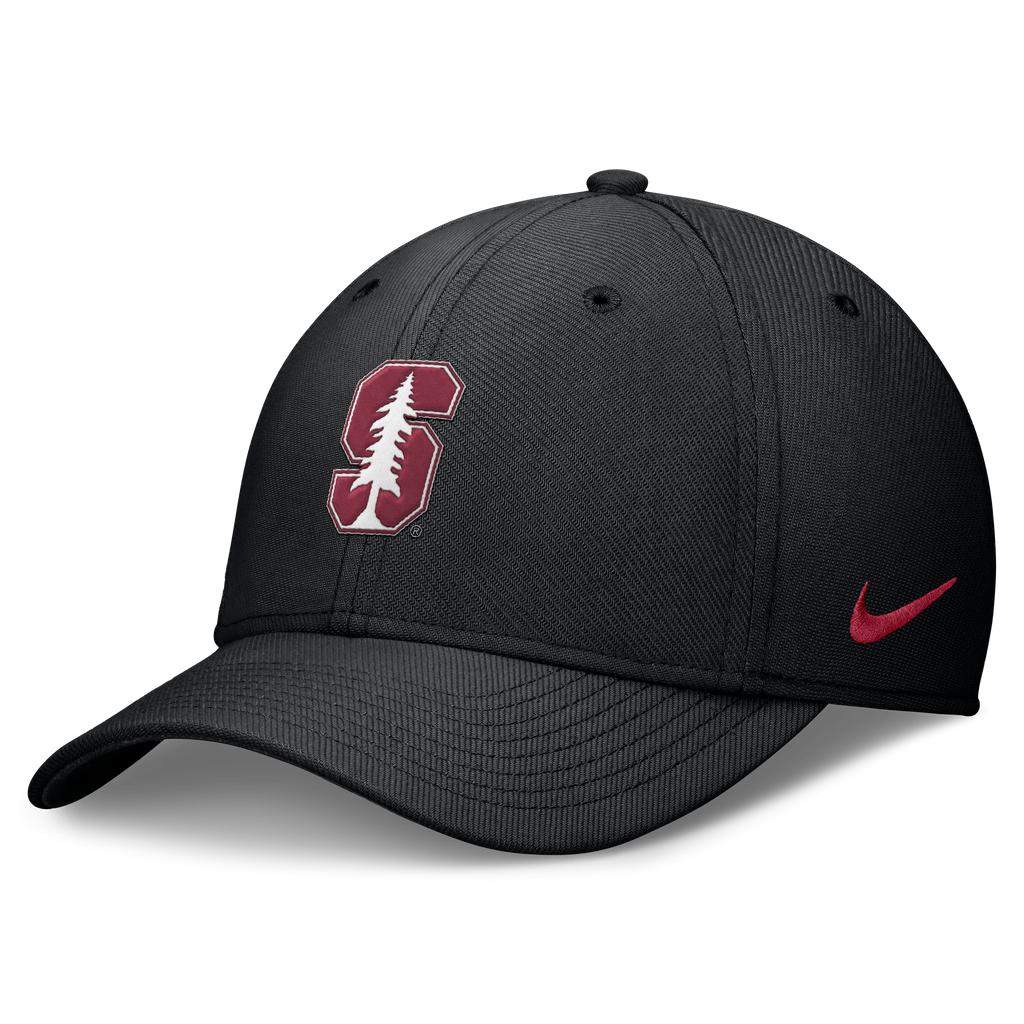 Stanford Cardinal Nike Rise Black Flex Hat-Maroon product image 1, provided for visual reference and product detail review