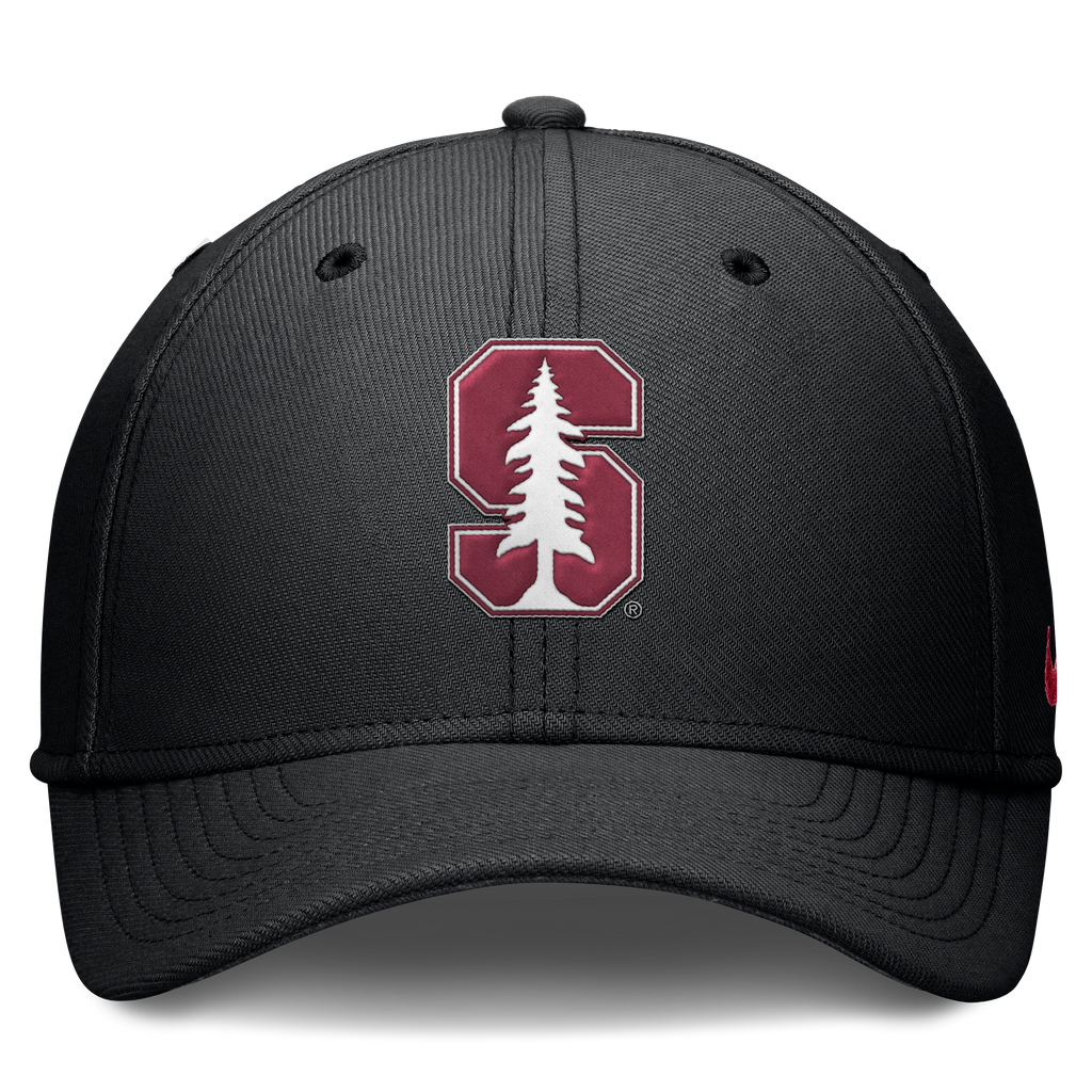 Stanford Cardinal Nike Rise Black Flex Hat-Maroon product image 2, provided for visual reference and product detail review