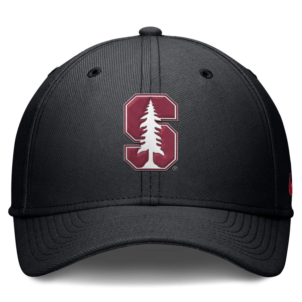 Stanford Cardinal Nike Rise Black Flex Hat-Maroon product image 2, provided for visual reference and product detail review