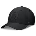 Oregon Ducks Nike Rise Tonal Black Flex-Fit Hat product image 1, provided for visual reference and product detail review