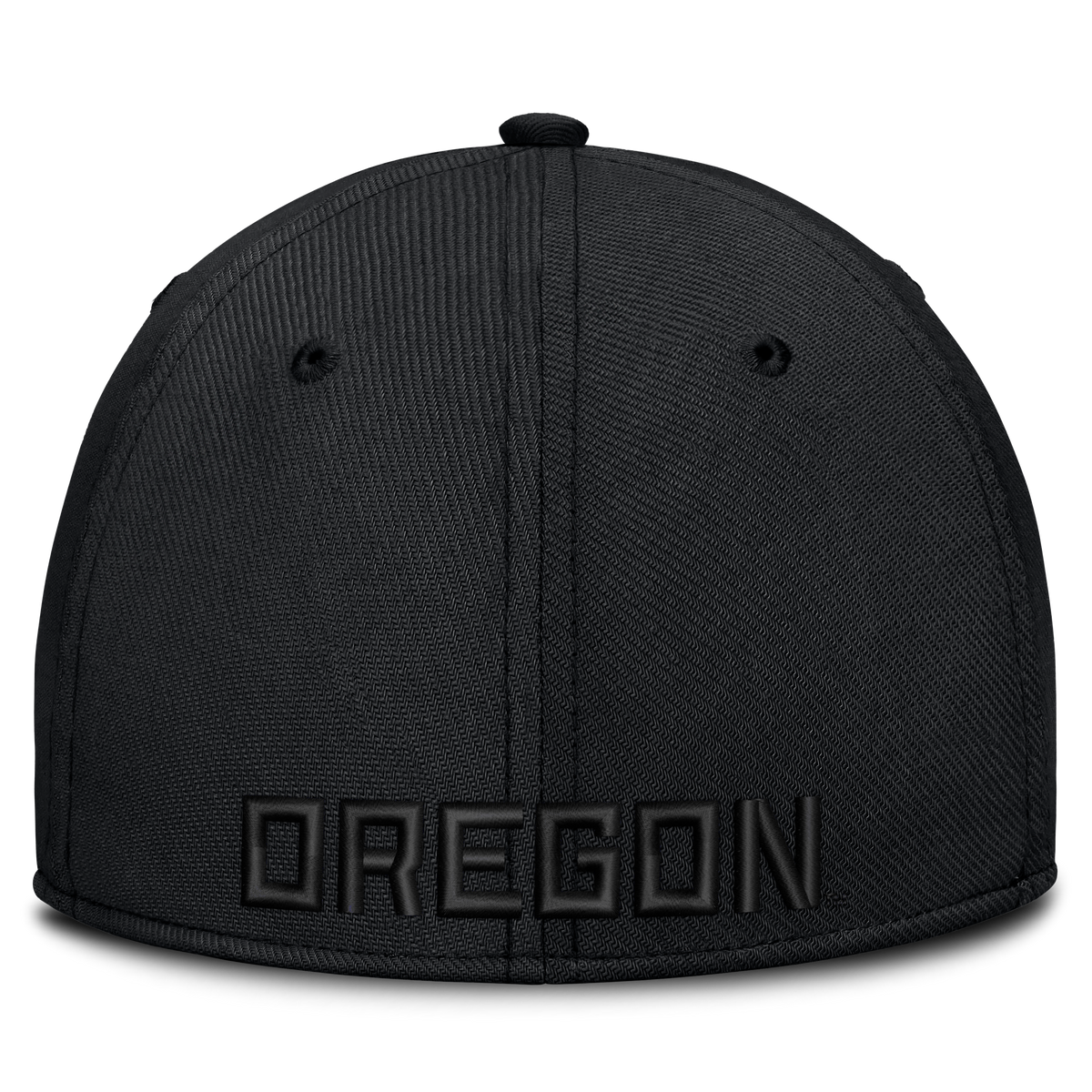Oregon Ducks Nike Rise Tonal Black Flex-Fit Hat product image 4, provided for visual reference and product detail review