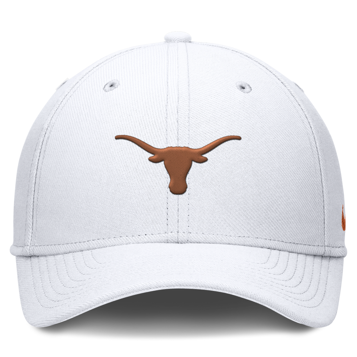 Texas Longhorns Nike Rise White Flex-Fit Hat product image 2, provided for visual reference and product detail review