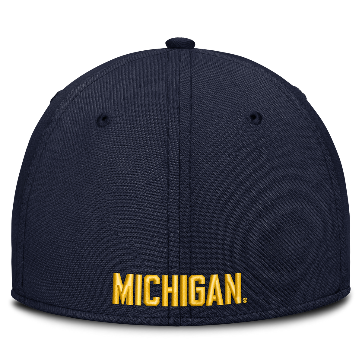 Michigan Wolverines Nike Brand Rise Retro Logo Flex Hat-Navy product image 4, provided for visual reference and product