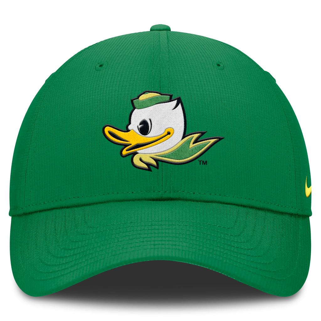 Oregon Ducks Apple Green Nike Dri-Fit Club Adjustable Hat product image 2, provided for visual reference and product detail