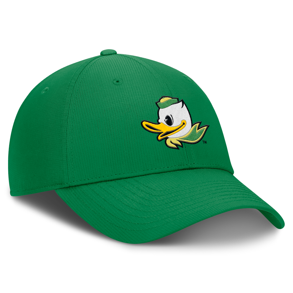 Oregon Ducks Apple Green Nike Dri-Fit Club Adjustable Hat product image 3, provided for visual reference and product detail