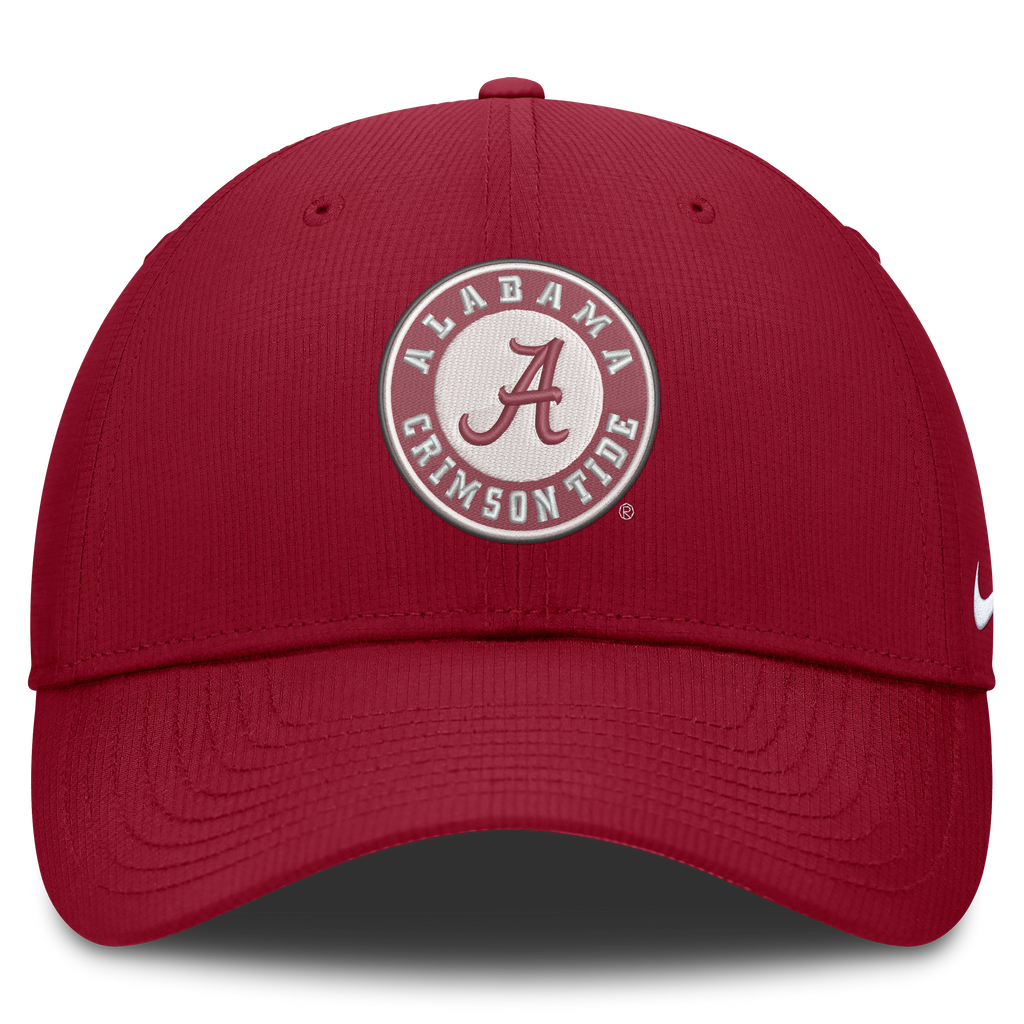 Alabama Crimson Tide Nike Club Dri-Fit Adjustable Hat-Crimson product image 2, provided for visual reference and product