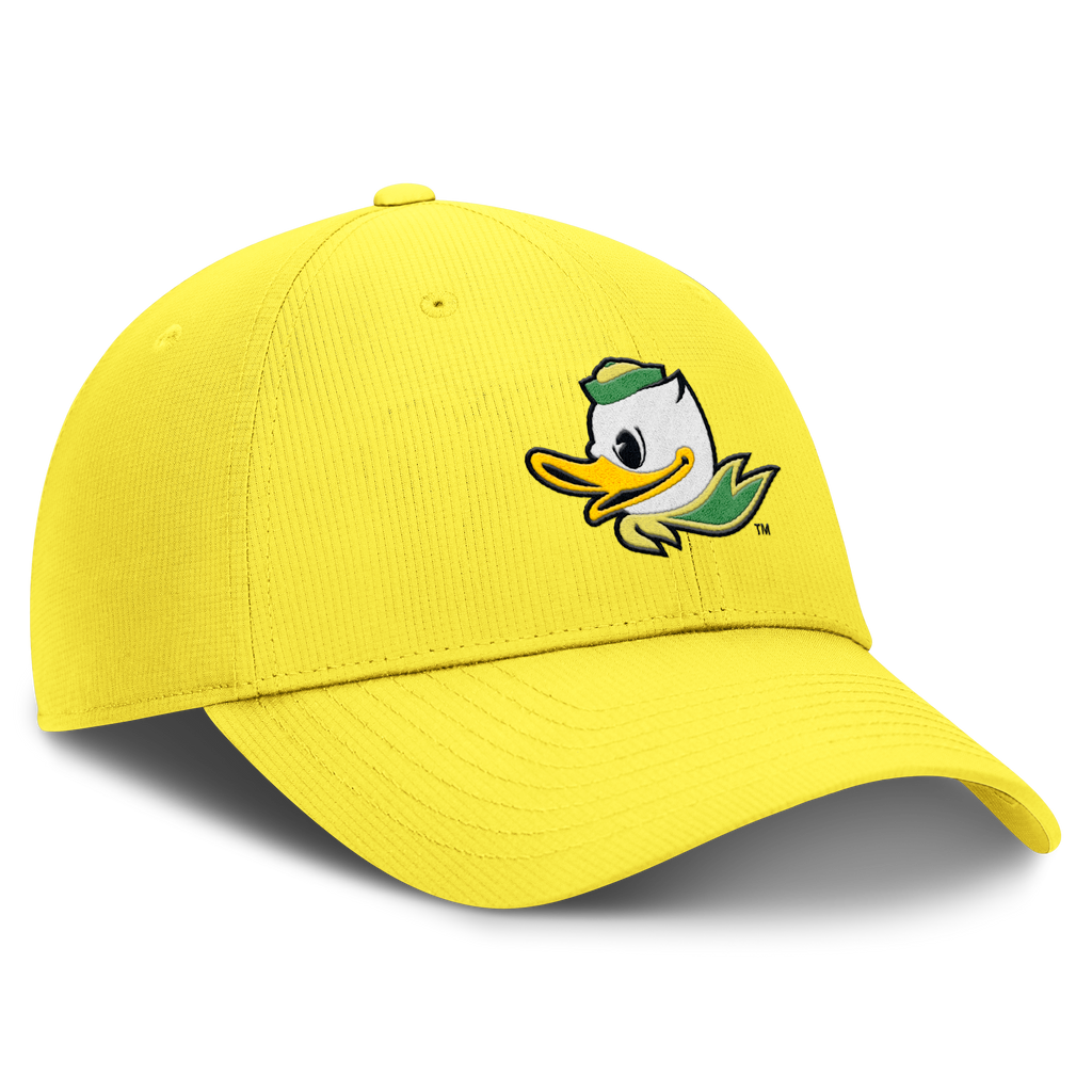 Oregon Ducks Yellow Nike Dri-Fit Club Adjustable Hat product image 3, provided for visual reference and product detail review