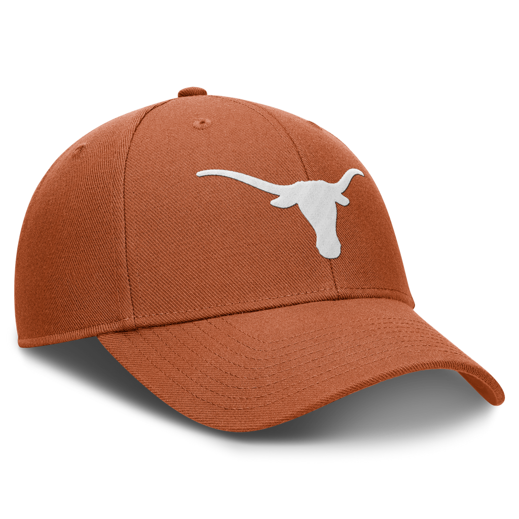 Texas Longhorns Nike Club Structured Adjustable Hat-Desert Orange product image 3, provided for visual reference and product