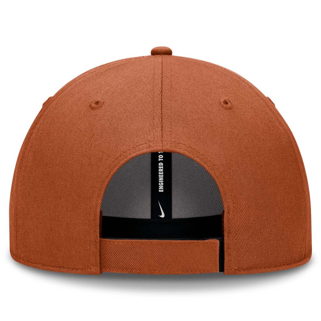 Texas Longhorns Nike Club Structured Adjustable Hat-Desert Orange product image 4, provided for visual reference and product