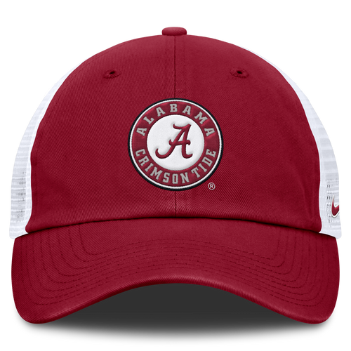 Alabama Crimson Tide Nike Club Dri-Fit Adjustable Hat-Crimson-Circle Logo product image 2, provided for visual reference and