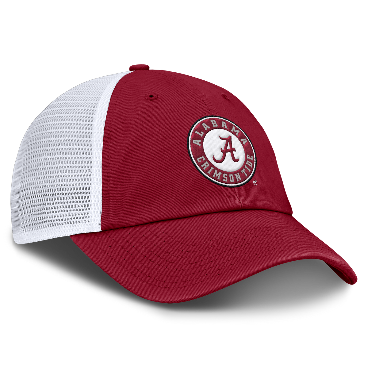 Alabama Crimson Tide Nike Club Dri-Fit Adjustable Hat-Crimson-Circle Logo product image 3, provided for visual reference and
