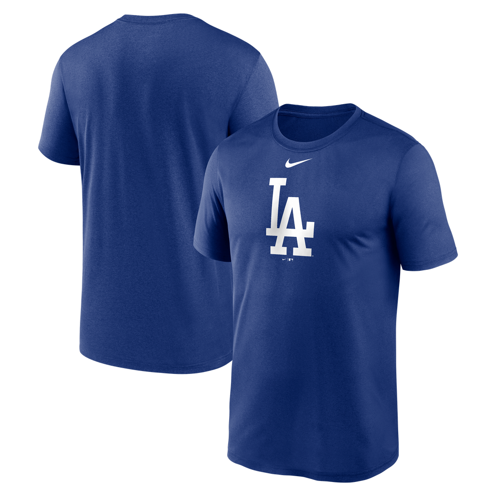 Los Angeles Dodgers Nike Royal Large Logo Dri-Fit T-Shirt for Men product image 1, provided for visual reference and product