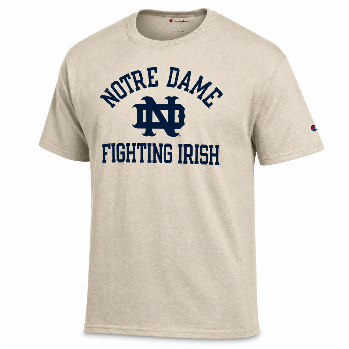 Notre Dame Fighting Irish Oatmeal Heather Champion T-shirt for Men product image 1, provided for visual reference and
