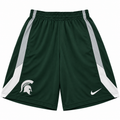 Nike NCAA Men Michigan State Spartans Classic Dri-Fit Basketball Shorts product image 1, provided for visual reference and