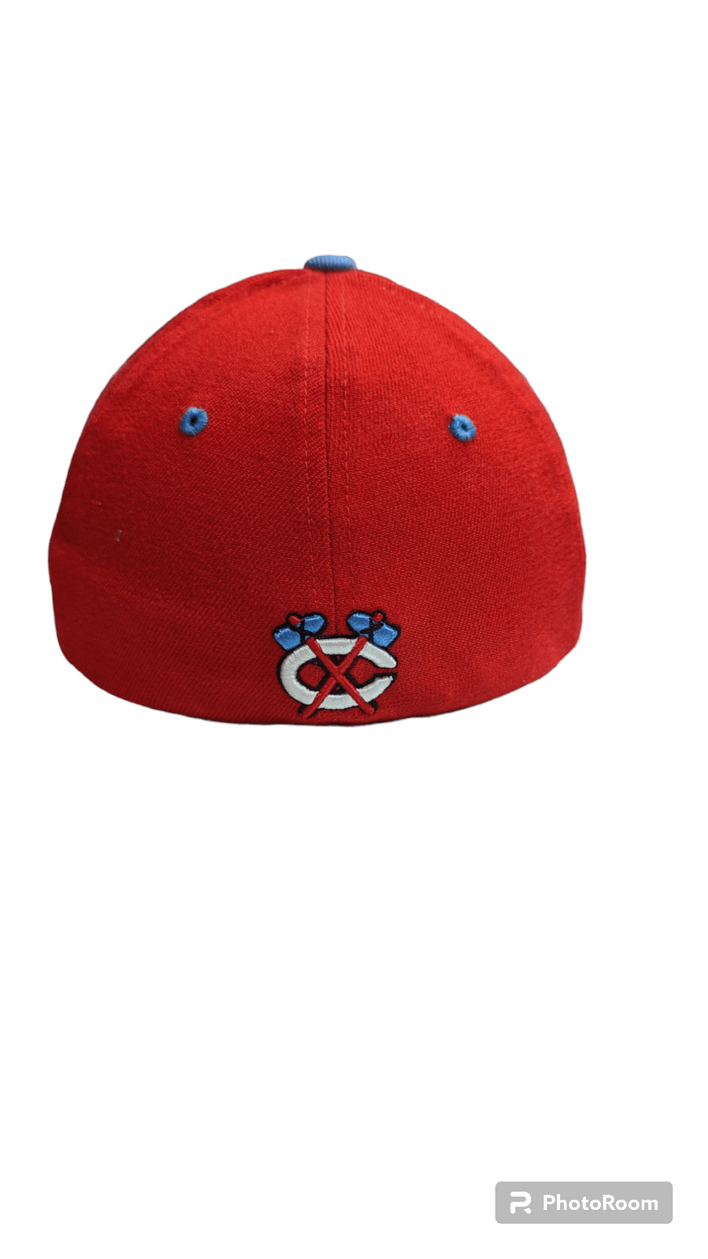 Mens NHL Chicago Blackhawks City Flag Blue/Red Zephyr Flex Hat product image 4, provided for visual reference and product