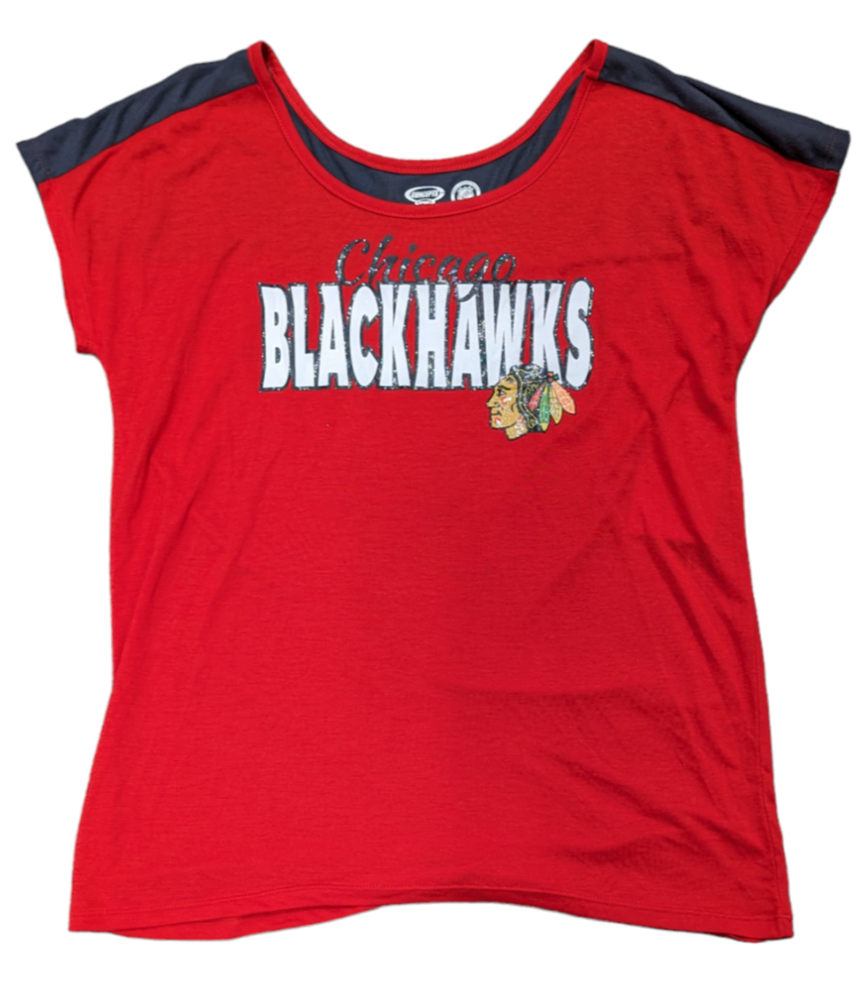 Chicago Blackhawks Red Concepts SportComeback T-Shirt By Concepts Sport for Women product image 1, provided for visual
