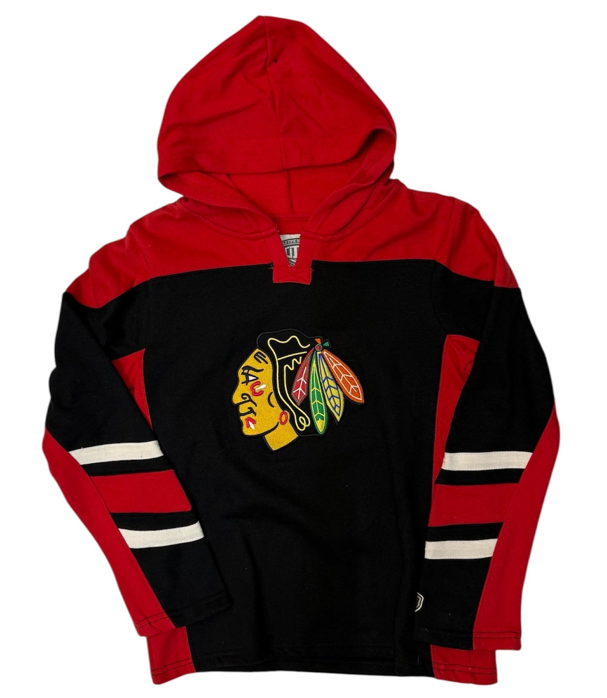 Youth Chicago Blackhawks Drift Fleece Pullover Hoodie product image 1, provided for visual reference and product detail