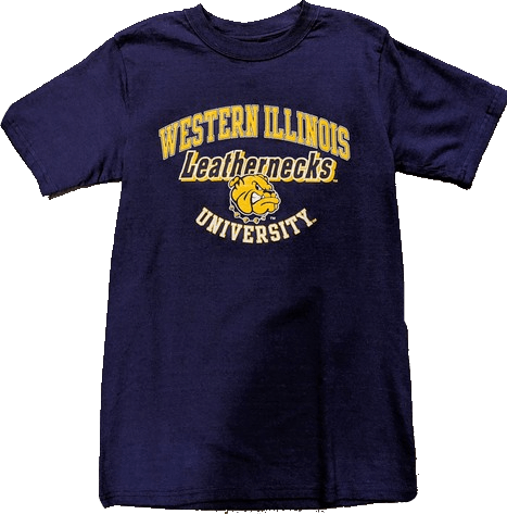 Mens Western Illinois Leathernecks Maroon Campus One T-Shirt product image 1, provided for visual reference and product