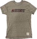 NCAA Southern Illinois Salukis Retro Brand Gray TriBlend T-Shirt for Men product image 1, provided for visual reference and