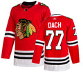 Kirby Dach Chicago Blackhawks Home Red Adidas Authentic Jersey for Men product image 1, provided for visual reference and