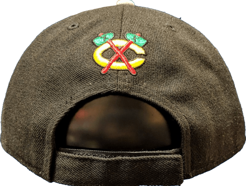 NHL Chicago Blackhawks New Era League 2 Heather Black/Heather Gray 9FORTY Adjustable Hat product image 2, provided for
