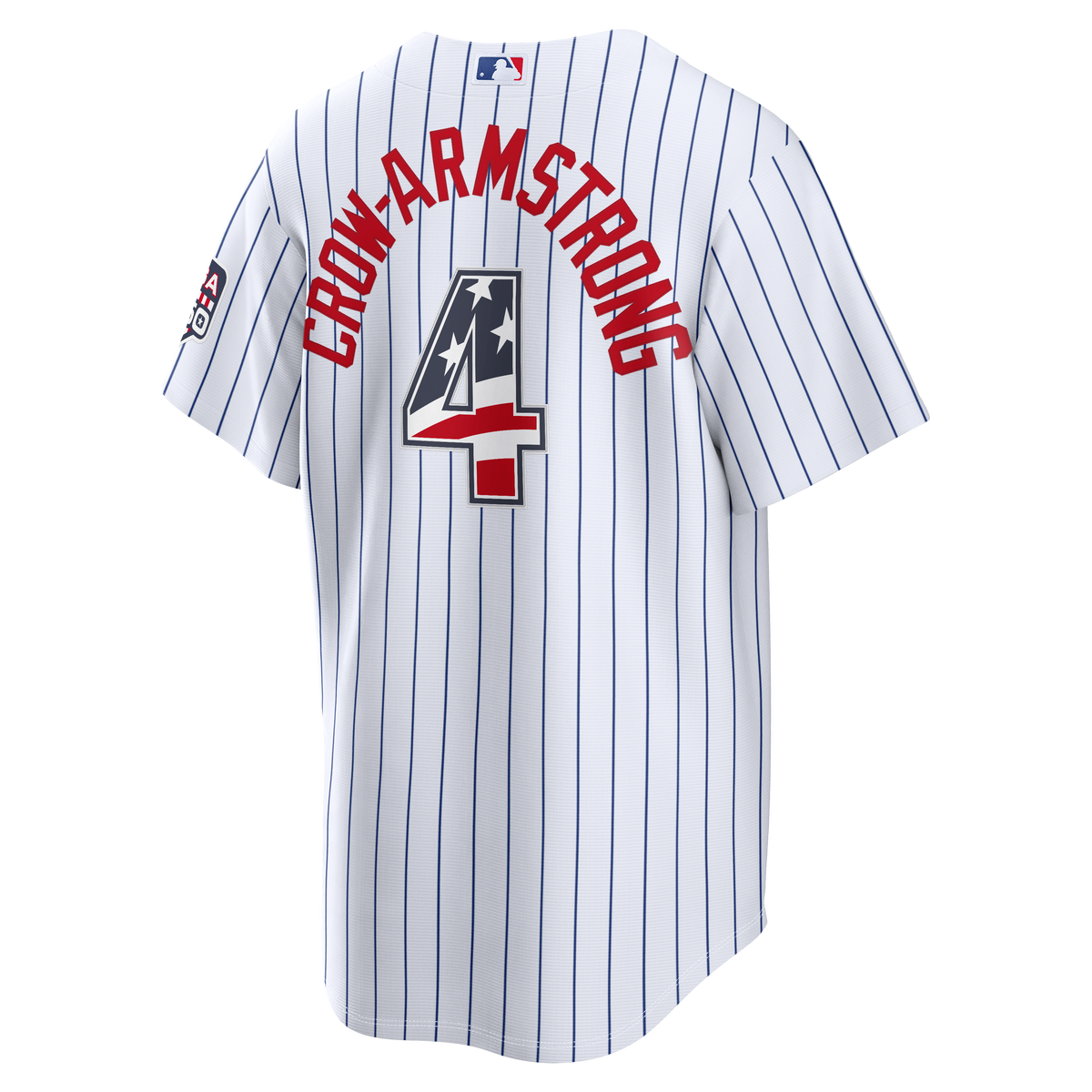 NIKE Men Chicago Cubs Pete Crow-Armstrong 4th of July Home 250th Replica Jersey product image 3, provided for visual