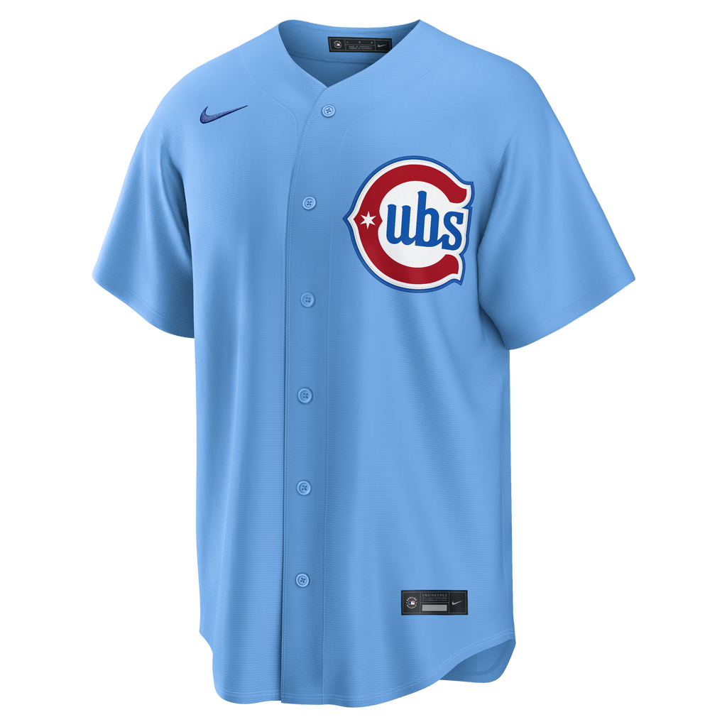 NIKE Men Chicago Cubs Billy Williams #26 Light Blue 2nd Alternate Replica Jersey product image 3, provided for visual