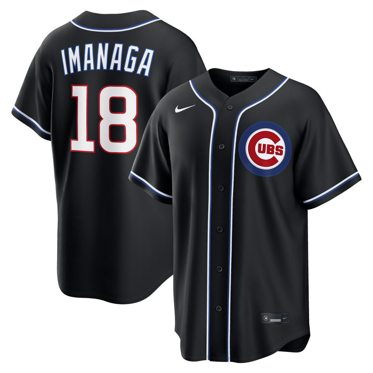 Chicago Cubs Shota Imanaga Nike Black Carbon Replica Jersey for Men product image 1, provided for visual reference and