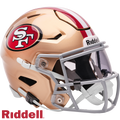 San Francisco 49ers Riddell Speed Flex Mid-Size Helmet product image 1, provided for visual reference and product detail