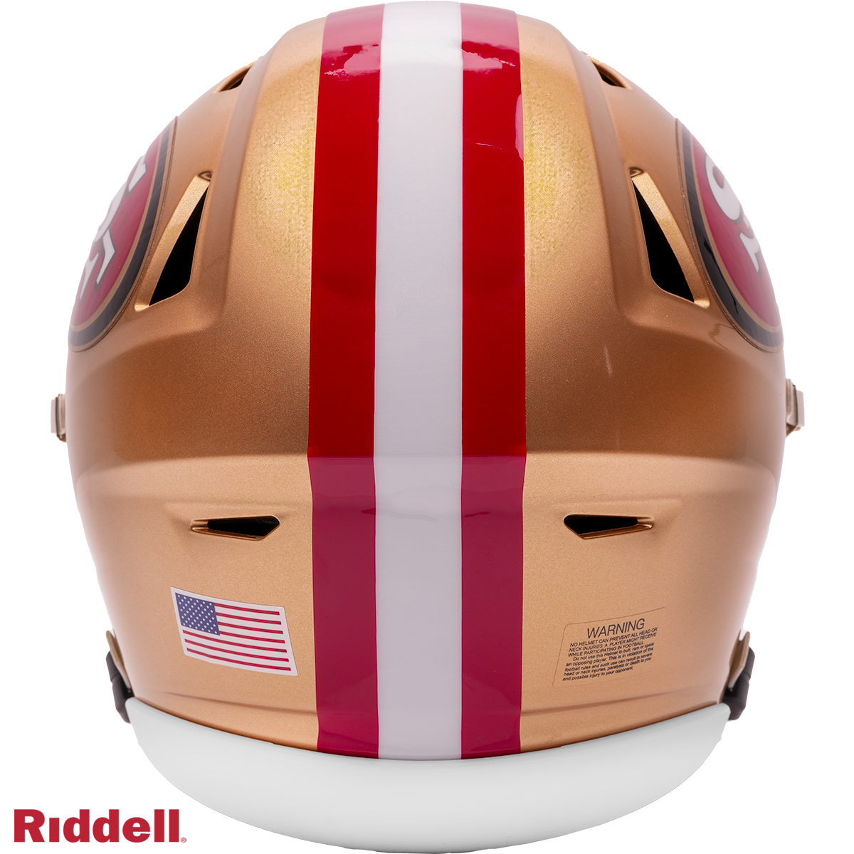 San Francisco 49ers Riddell Speed Flex Mid-Size Helmet product image 3, provided for visual reference and product detail