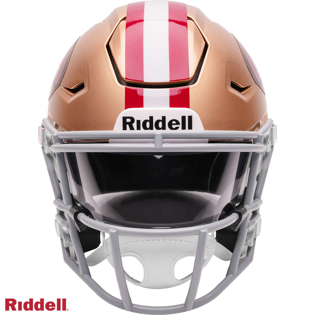 San Francisco 49ers Riddell Speed Flex Mid-Size Helmet product image 2, provided for visual reference and product detail