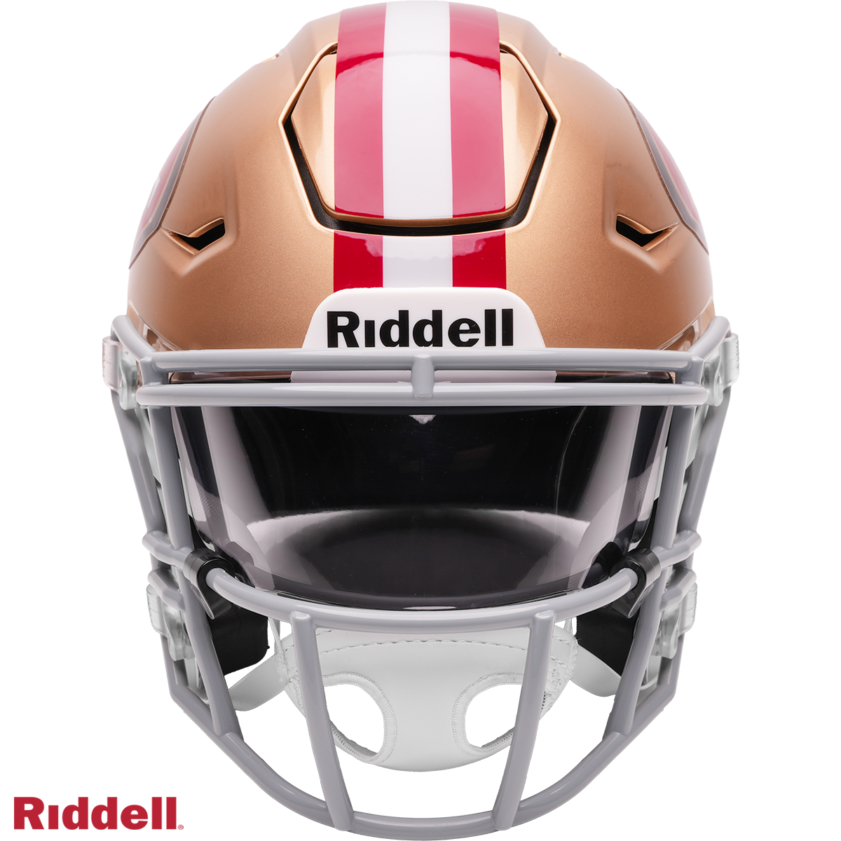 San Francisco 49ers Riddell Speed Flex Mid-Size Helmet product image 2, provided for visual reference and product detail