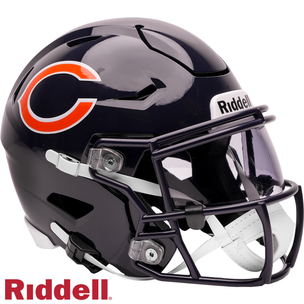Chicago Bears Riddell Speed Flex Mid-Size Helmet product image 1, provided for visual reference and product detail review