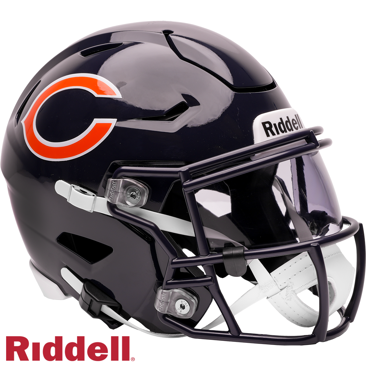 Chicago Bears Riddell Speed Flex Mid-Size Helmet product image 1, provided for visual reference and product detail review