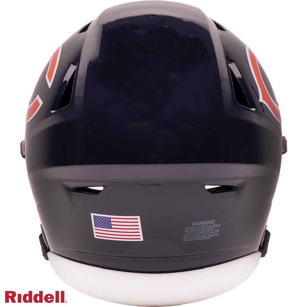 Chicago Bears Riddell Speed Flex Mid-Size Helmet product image 3, provided for visual reference and product detail review