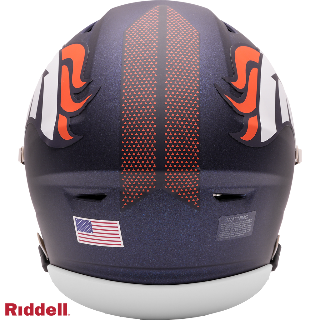 Denver Broncos Riddell Speed Flex Mid-Size Helmet product image 3, provided for visual reference and product detail review