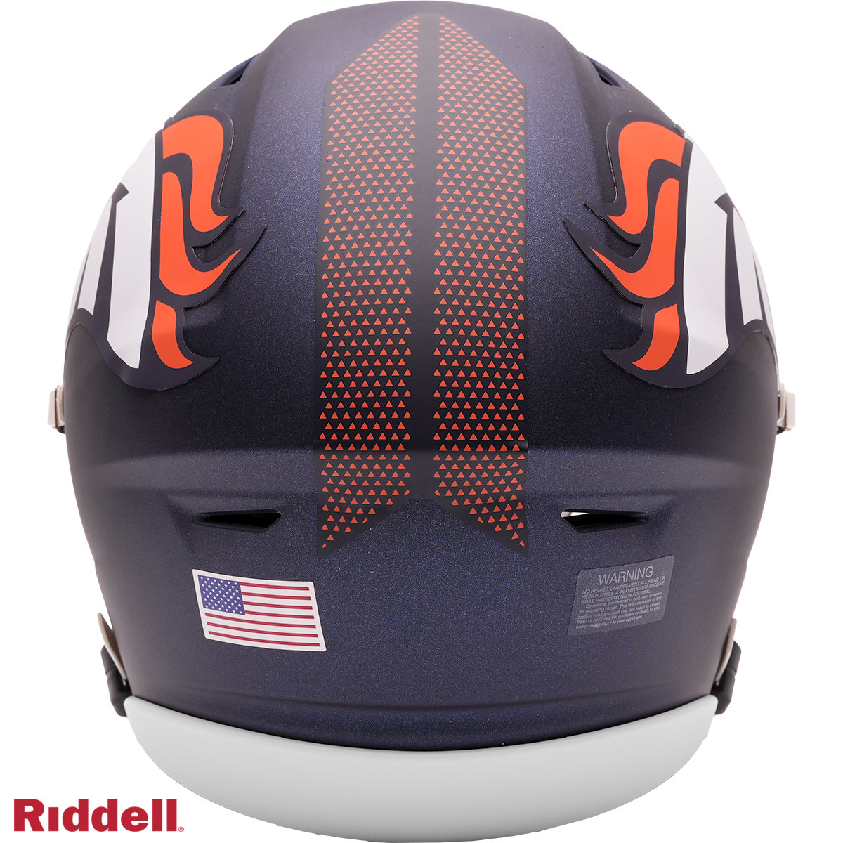 Denver Broncos Riddell Speed Flex Mid-Size Helmet product image 3, provided for visual reference and product detail review