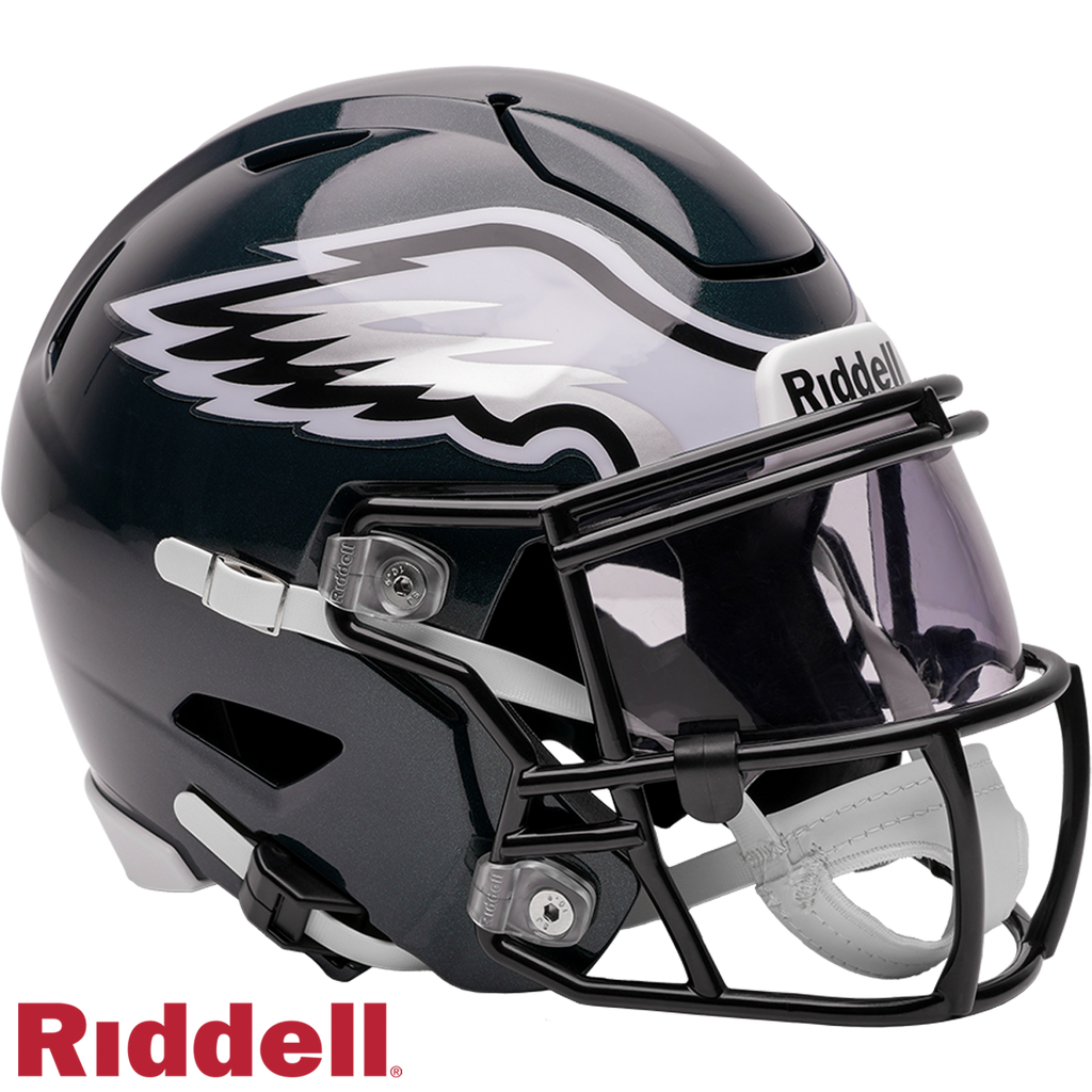 Philadelphia Eagles Riddell Speed Flex Mid-Size Helmet product image 1, provided for visual reference and product detail