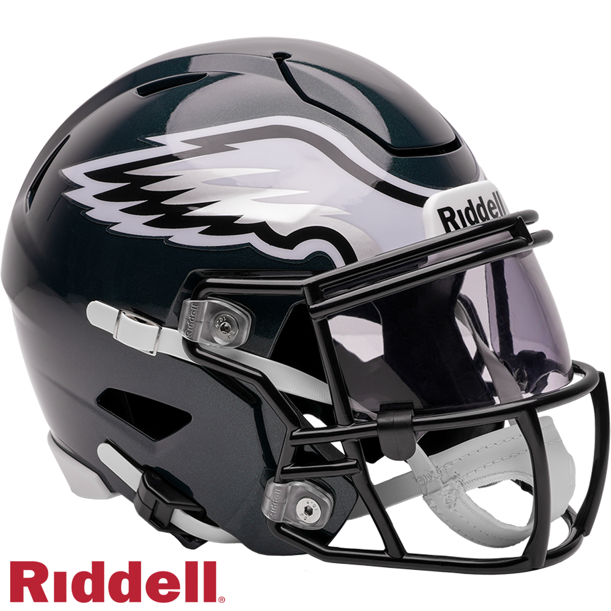 Philadelphia Eagles Riddell Speed Flex Mid-Size Helmet product image 1, provided for visual reference and product detail