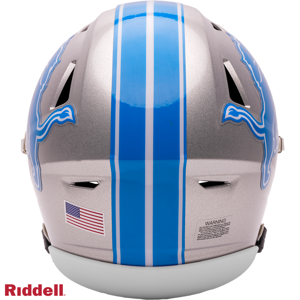 Detroit Lions Riddell Speed Flex Mid-Size Helmet product image 3, provided for visual reference and product detail review
