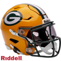 Green Bay Packers Riddell Speed Flex Mid-Size Helmet product image 1, provided for visual reference and product detail review