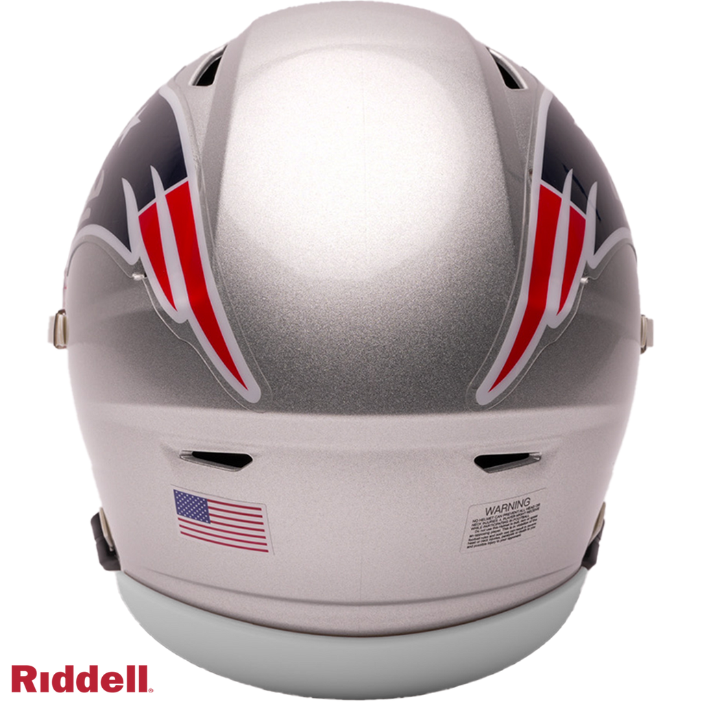 New England Patriots Riddell Speed Flex Mid-Size Helmet product image 2, provided for visual reference and product detail
